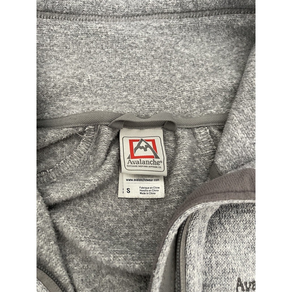 Avalanche Outdoor Women's Size Small Sweater Jacket Light Gray High Collar - Picture 4 of 10